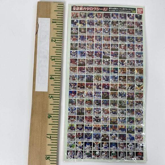 Bandai Other - Musha Catalog Seal Gundam Sticker Bandai 162 Stickers Novelty Sd Bb Warrior Zen